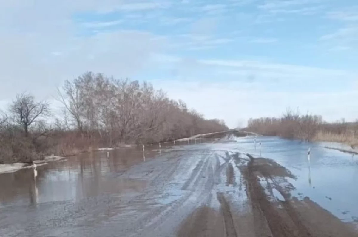 Вода в реке Омь отступает от сёл Куйбышевского района