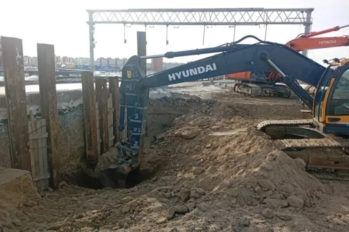 В Новосибирске в пойме Каменки начали строить ливневую канализацию