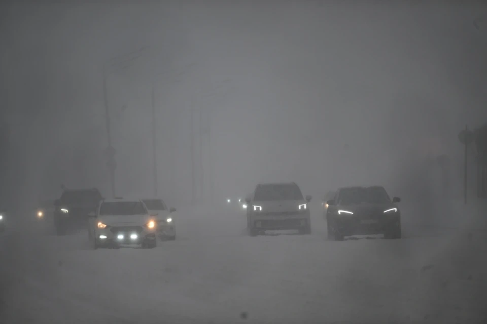 Сильный ветер и снегопады ожидаются в Новосибирской области в выходные