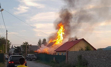 В жилмассиве «Дивногорский» произошёл пожар