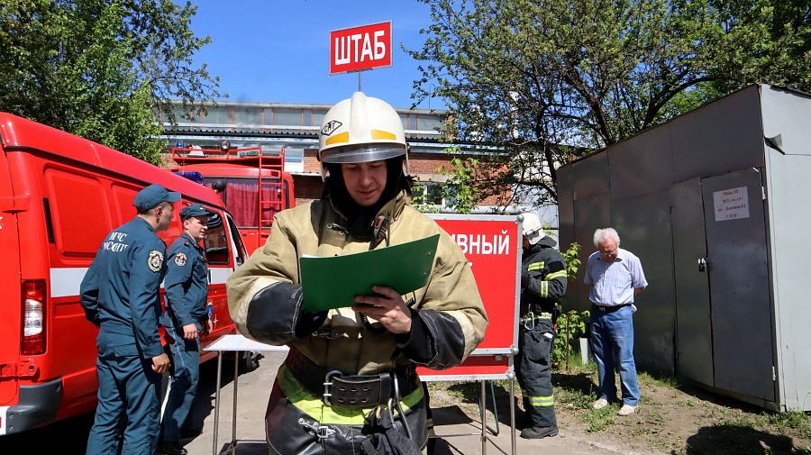 Пожарно-спасательные учения прошли в Новосибирском Институте ядерной физики