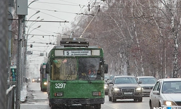 В Новосибирске схему движения изменят два троллейбусных рейса